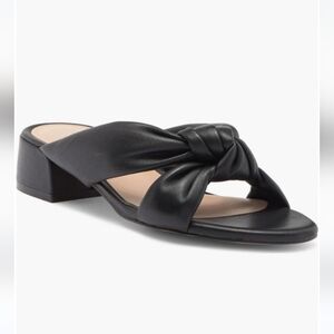 Stuart Weitzman Playa 35 Knot Slide Leather Sandal